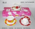 220CC SQUARE CUP & SAUCER